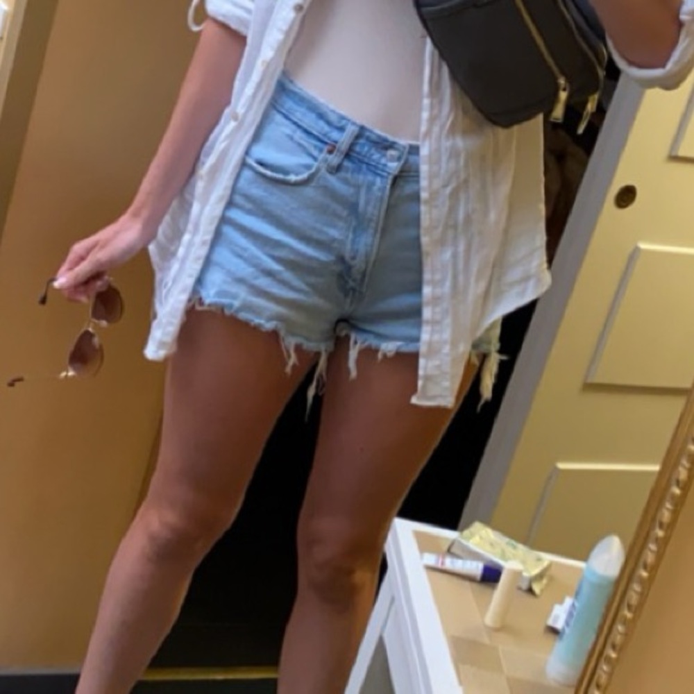 Abercrombie the mom short high rise - Picture 2 of 6